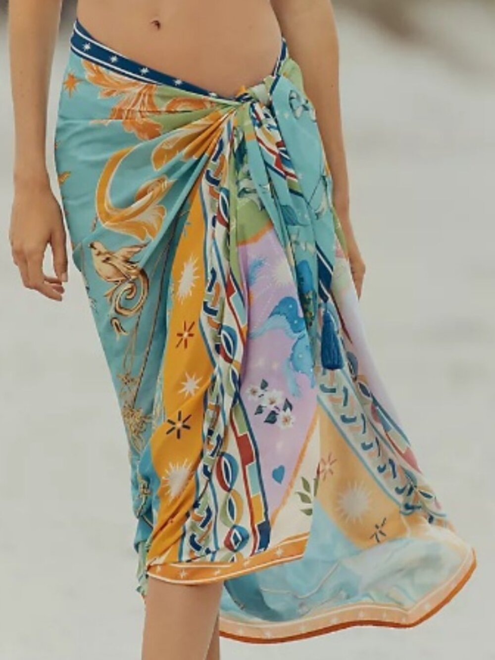 BNWT Agua Bendita Marine Pareo Sarong